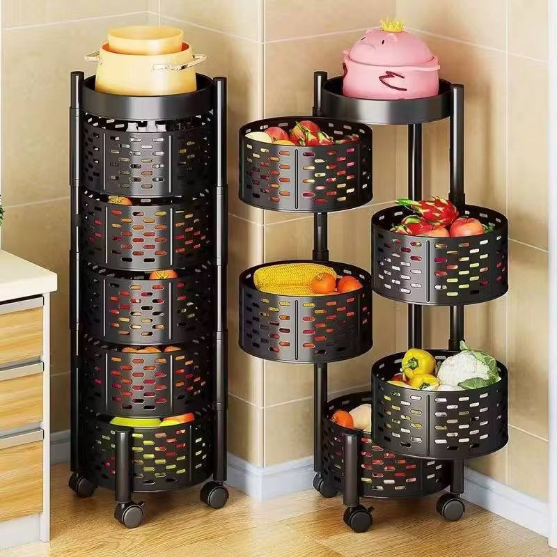 Etagère de rangement rotative multi-niveaux