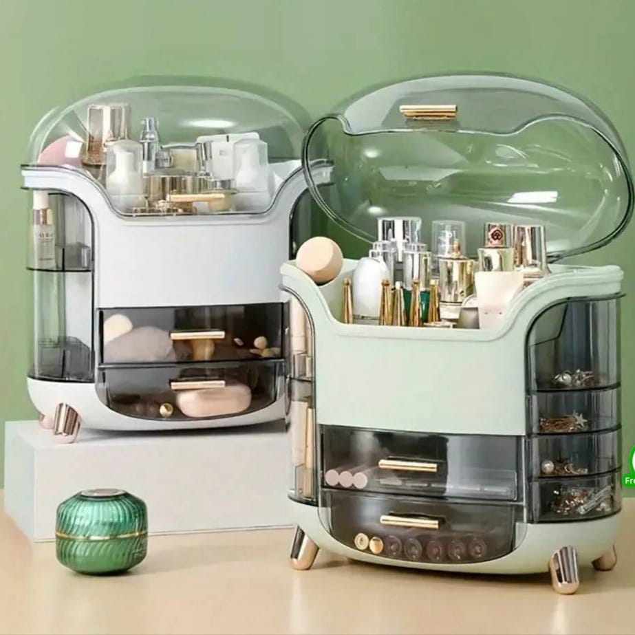 Boîte de rangement pour cosmétiques et bijoux avec tiroirs