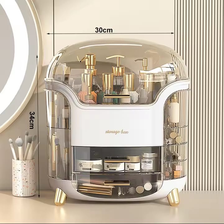 Boîte de rangement pour cosmétiques et bijoux avec tiroirs