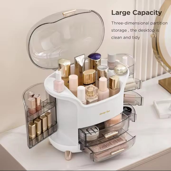 Boîte de rangement pour cosmétiques et bijoux avec tiroirs